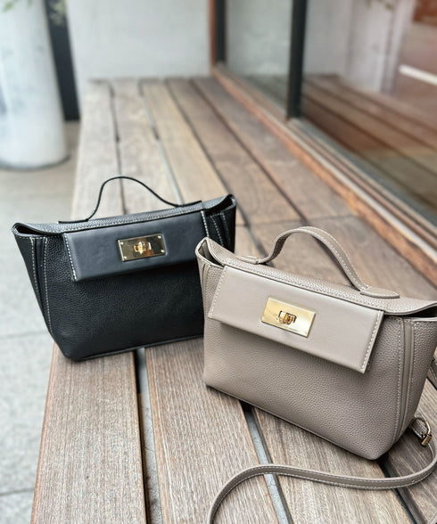 2WAYターンロックミニショルダーハンドバッグ 12-1174